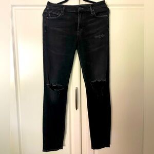 Citizens of humanity, size 27, rocket ankle, high-rise, skinny, distress, black